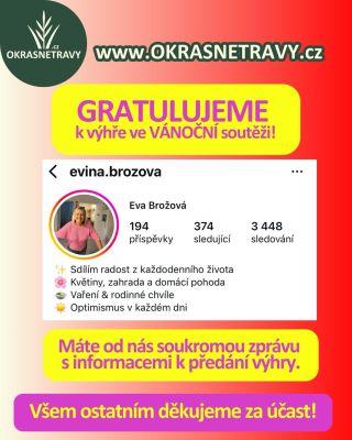 🎉 MÁME VÍTĚZKU! 🎉 Děkujeme všem, kteří se zapojili do naší VÁNOČNÍ SOUTĚŽE o ručně vyráběný přírodní věnec s bruslí ⛸️ moc...