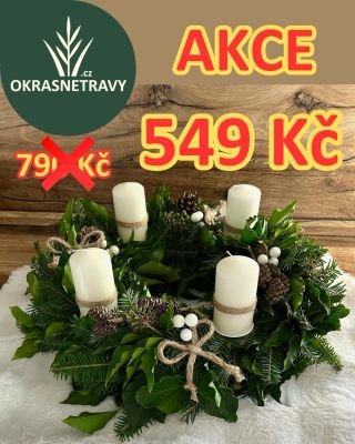 🎄❄️ ZIMNÍ SLEVOVÁ AKCE ❄️🎄 ✨ RUČNĚ VYRÁBĚNÝ ADVENTNÍ VĚNEC ✨ 💚 Původní cena: 790 Kč 💚 AKČNÍ CENA: 549 Kč 🔥 SLEVA –30% 🔥...